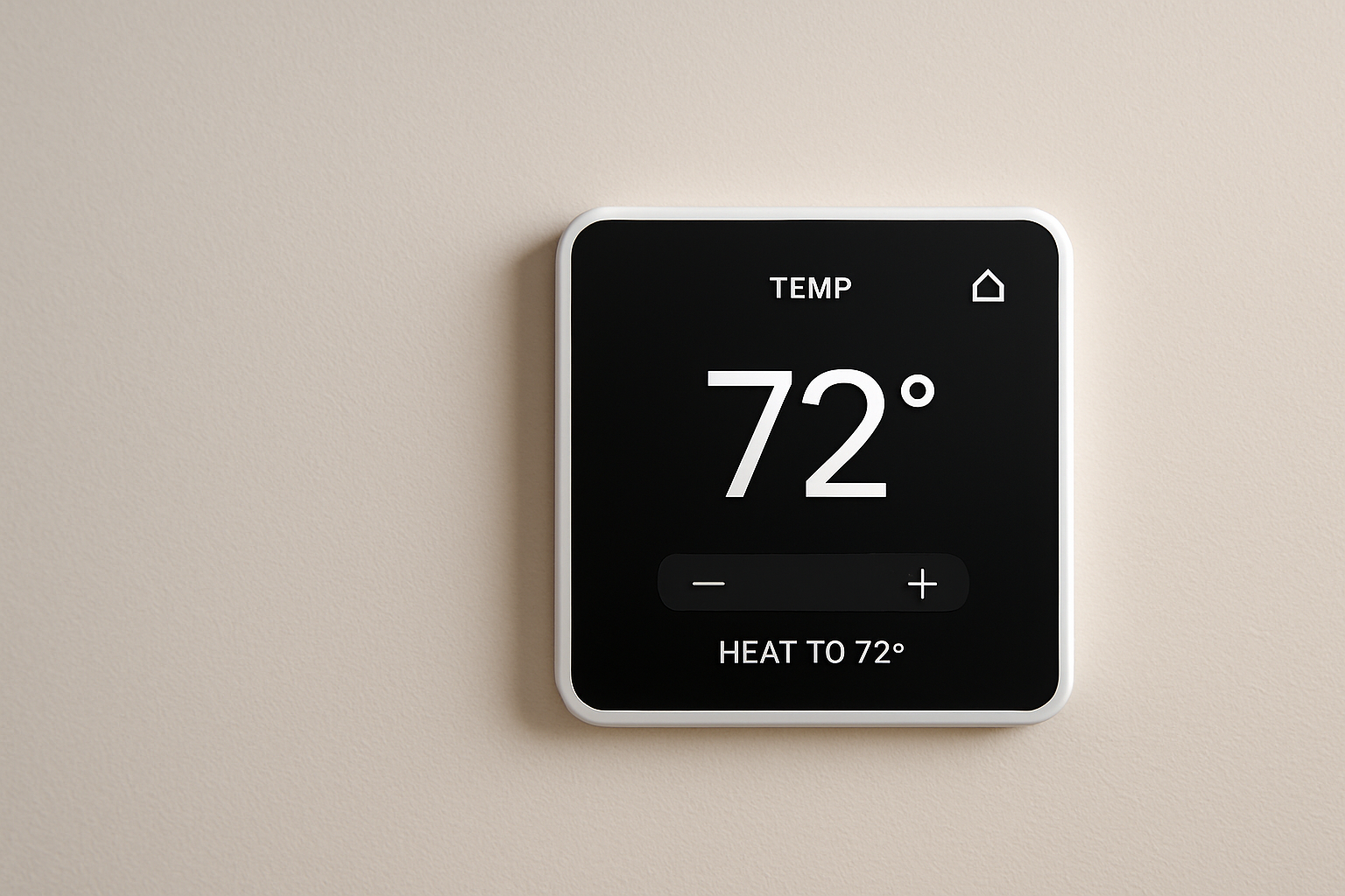 Akıllı termostat kontrol paneli