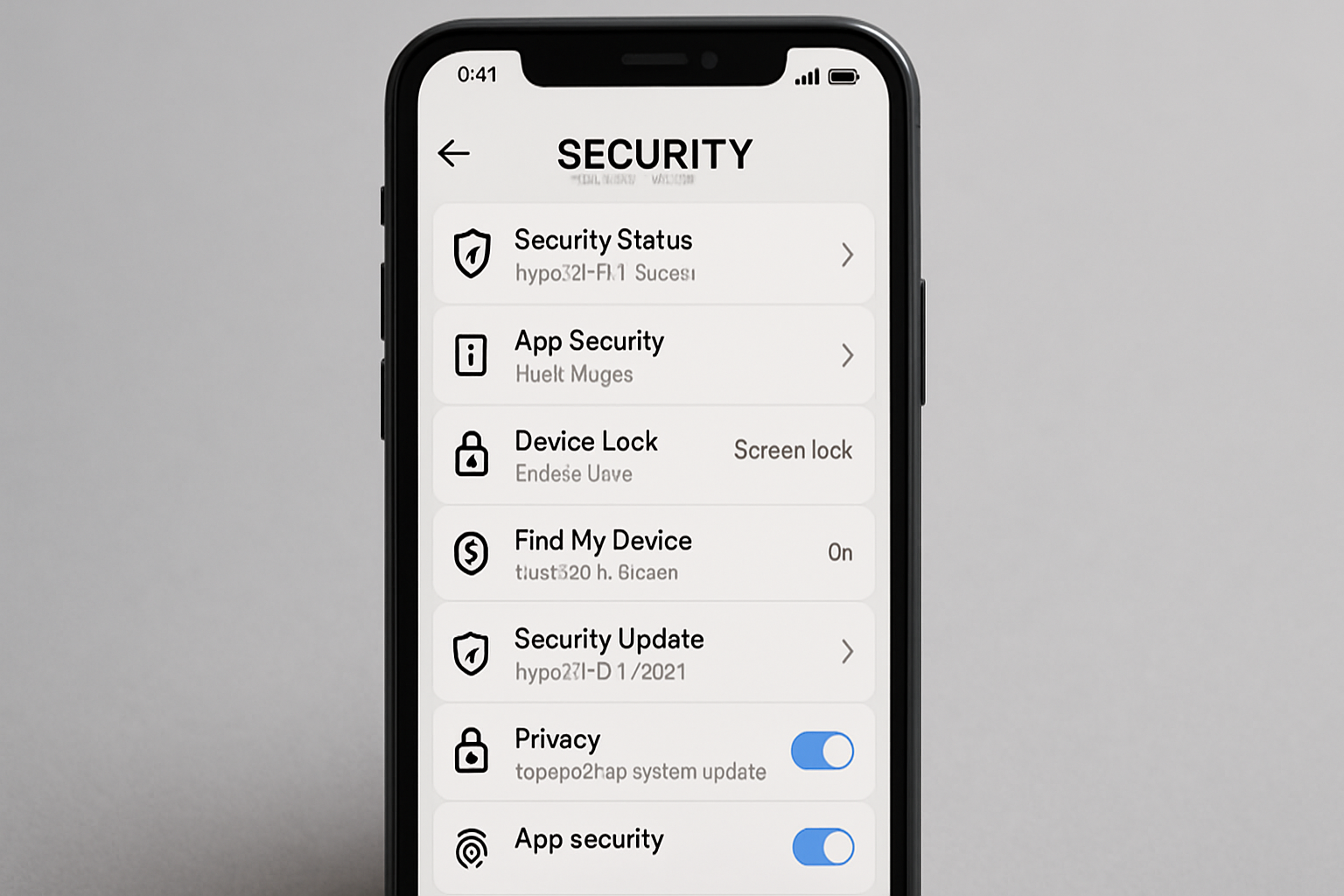 Uygulama güvenlik ayarları